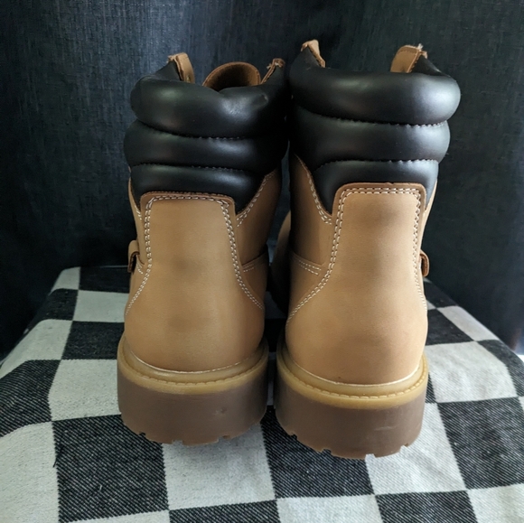 NAUTICA PATTOX Smooth BOOT Faux Leather Men 13 Honey KM1111 1223 main image 6